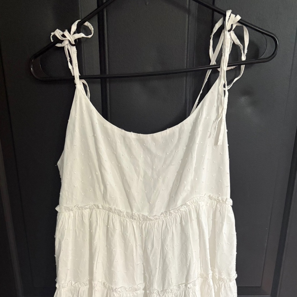 White baby doll dress